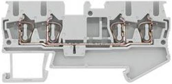 Průchodková svorka přípojka s pružinovým protitahem Siemens 8WH20040AF00, šedá, 50 ks