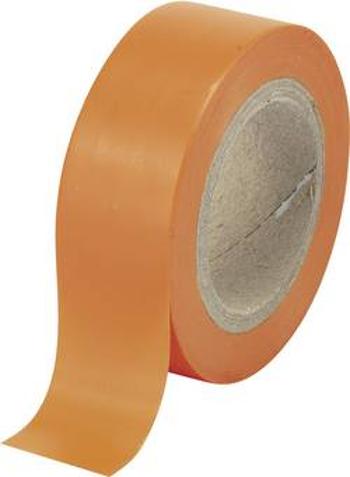 Izolační páska TRU COMPONENTS SW12-014PL 1564019, (d x š) 25 m x 19 mm, kaučuk, oranžová, 1 ks