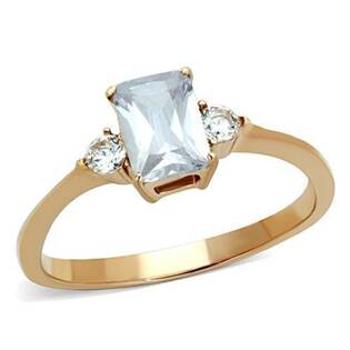 Šperky4U Ocelový prsten s mléčným kamenem - velikost 55 - AL-0107-55