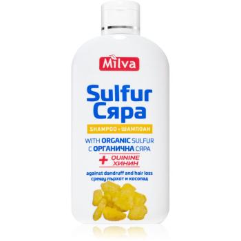 Milva Quinine & Sulfur šampon proti lupům a vypadávání vlasů se sírou 200 ml