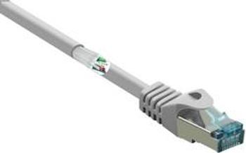 Síťový kabel RJ45 Basetech BT-1715470, CAT 6A, S/FTP, 30.00 m, šedá