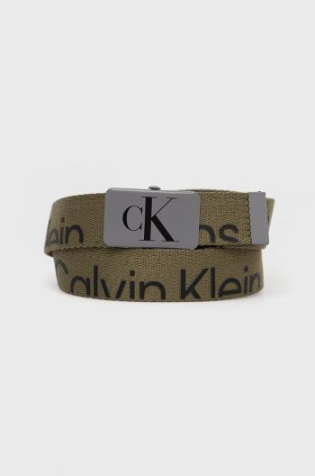 Dětský pásek Calvin Klein Jeans hnědá barva