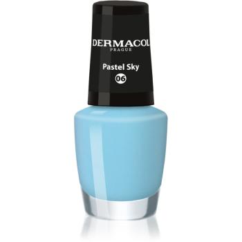 Dermacol Mini lak na nehty odstín 06 Pastel Sky 5 ml