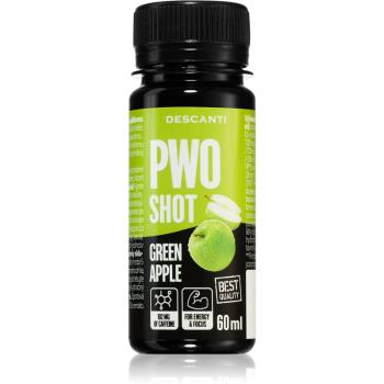 Descanti PWO Shot podpora sportovního výkonu příchuť Green Apple 60 ml