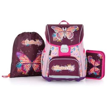 Oxybag SET BUTTERFLY Školní set, růžová, velikost