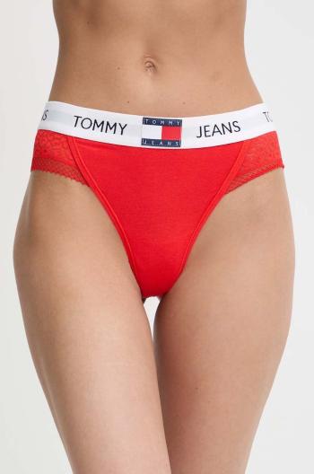 Tanga Tommy Jeans červená barva, UW0UW05159