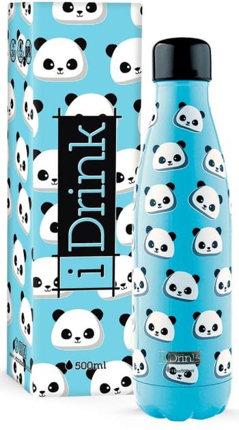 I-Drink Nerezová kovová termoska, vzor panda, 500 ml