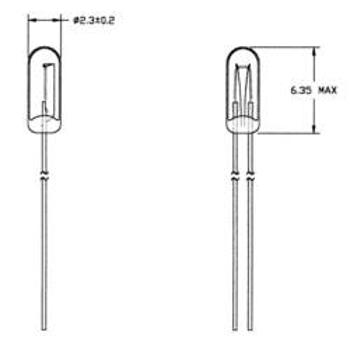 21614500 speciální žárovka čirá T3/4 WT 14 V 50 mA