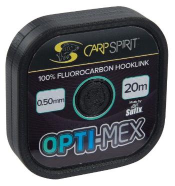 Carp spirit fluorocarbon opti-mex hooklink čirá 20 m-průměr 0,45 mm / nosnost 14,80 kg