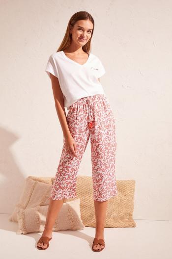 Pyžamové kalhoty women'secret Mix & Match dámské, oranžová barva
