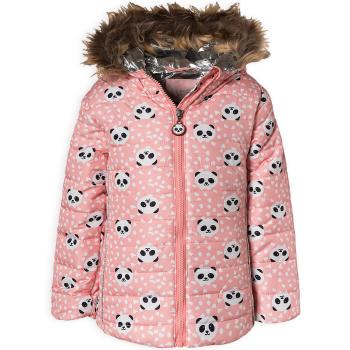 Dívčí zimní bunda LEMON BERET PANDY růžová Velikost: 92-98