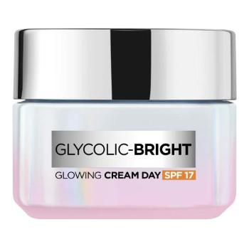 L'Oréal Paris Glycolic-Bright Glowing Cream Day SPF17 50 ml denní pleťový krém pro ženy na pigmentové skvrny; na rozjasnění pleti