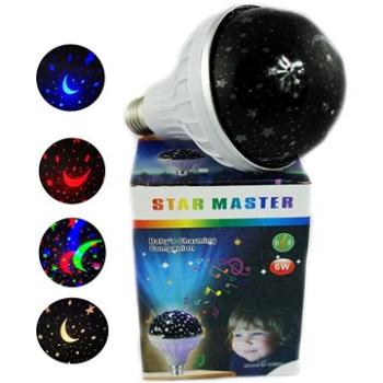Noční LED lampička/žárovka - projektor hvězd (E-239)