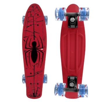 Disney SPIDERMAN Skateboard (fishboard), červená, velikost