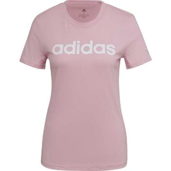 adidas LIN T Dámské tričko, růžová, velikost M