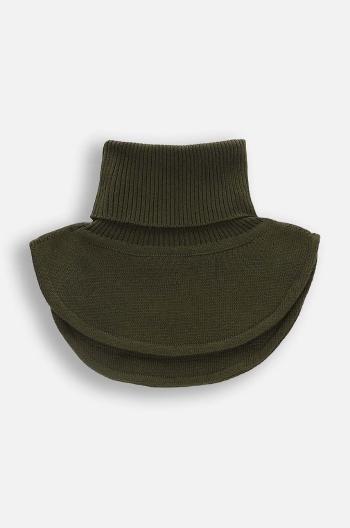 Dětský nákrčník Coccodrillo zelená barva, hladký, BASIC ACCESSORIES