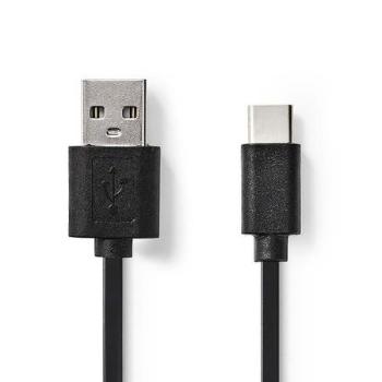 Nedis CCGP60600BK30 - USB 2.0 kabel | Typ-C Zástrčka – A Zástrčka | 3 m | Černá barva