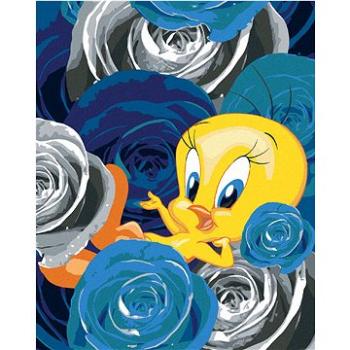 Zuty - Tweety a růže (looney tunes), 40×50 cm (HRAwlmal385nad)