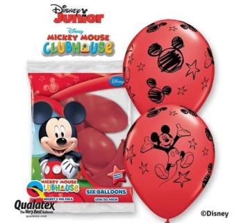 Balónky Mickey 30 cm - 6 ks - GoDan