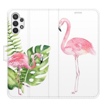 Flipové pouzdro iSaprio - Flamingos - Samsung Galaxy A32 5G