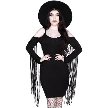 šaty KILLSTAR Nix Fringe XL