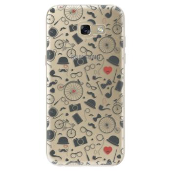 Odolné silikonové pouzdro iSaprio - Vintage Pattern 01 - black - Samsung Galaxy A5 2017