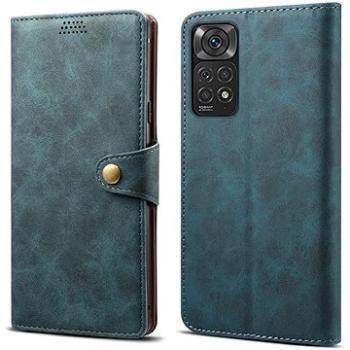  Lenuo Leather flipové pouzdro pro Xiaomi Redmi Note 11/11S, modrá (348259)