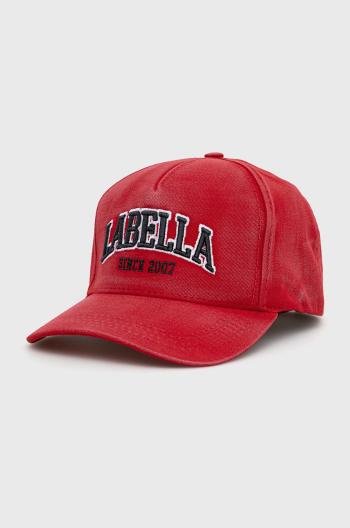 Čepice LaBellaMafia červená barva, s aplikací