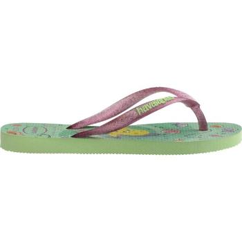 HAVAIANAS KIDS SLIM PRINCESS Dívčí žabky, světle zelená, velikost 31/32