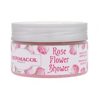 Dermacol Rose Flower Shower Body Scrub 200 g tělový peeling pro ženy