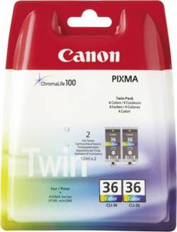 Canon Inkoustová kazeta CLI-36 originál Dual azurová, purppurová, žlutá 1511B018