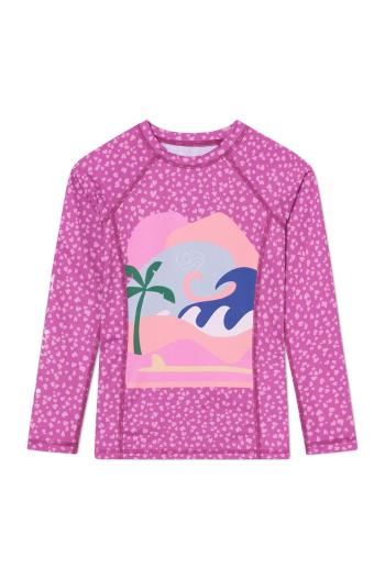 Plavecké tričko s dlouhým rukávem Femi Stories růžová barva
