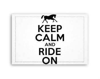 Fotoobraz 60x40 cm malý Keep calm and ride on