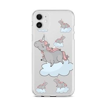 TopQ iPhone 12 silikon Grey Unicorns 55320 (Sun-55320)