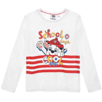 Chlapecké tričko PAW PATROL SCHOOL DAYS bílé Velikost: 116