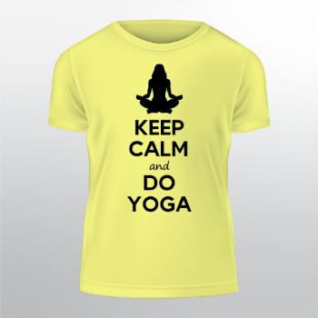 Pánské tričko Classic Heavy Keep calm and do yoga