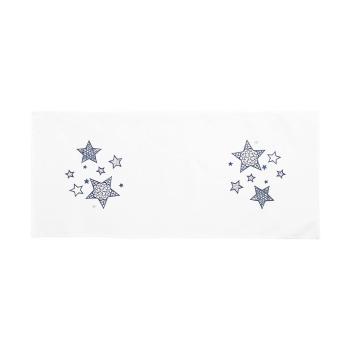 Boma Trading Vánoční běhoun Blue stars, 40 x 90 cm