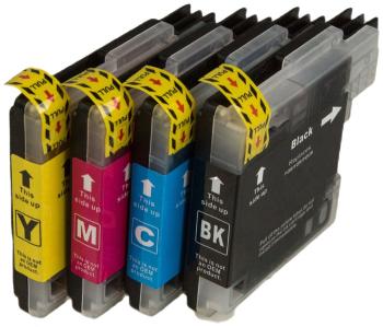 MultiPack BROTHER LC-985  + 20ks fotopapíru - kompatibilní cartridge, černá + barevná, 600/3x560
