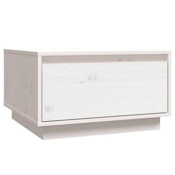 SHUMEE Konferenční stolek bílý 55 × 56 × 32 cm masivní borové dřevo, 813406 (813406)