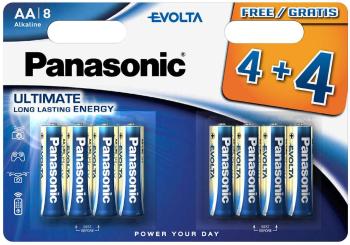 PANASONIC Alkalické baterie Evolta Platinum LR6EGE/8BW 4+4F AA 1, 5V (Blistr 8ks)