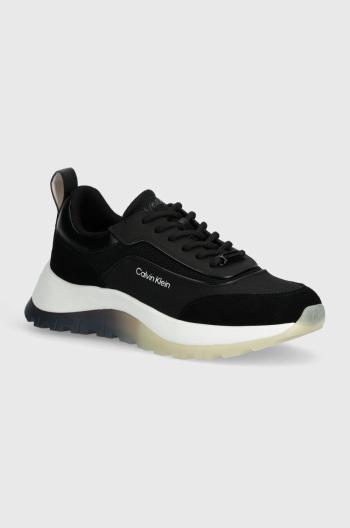 Sneakers boty Calvin Klein RUNNER LACE UP MESH MIX černá barva, HW0HW01905