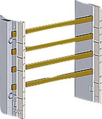 Sada pro dodatečnou montáž Siemens 8GS40107, ALPHA-ZS, souprava pro instalaci sběrnice 1-feldrig, 12 x 5 mm, 4pólová...