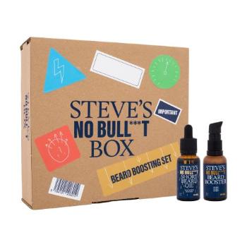 Steve´s No Bull***t Beard Booster Set dárková kazeta přípravek na růst vousů Beard Booster 30 ml + olej na vousy Short Beard Oil 30 ml pro muže