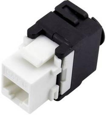 Spojka, rovná TRU COMPONENTS 93038C367, RJ45 černá, bílá, 1 ks