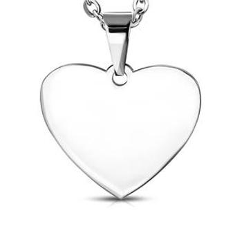 Šperky4U Ocelový přívěšek srdce 30 x 32 mm - DR1292