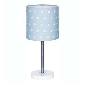 LIVONE stolní lampa Happy Style pro děti DOTS modrá / bílá