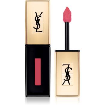 Yves Saint Laurent Vernis À Lèvres Glossy Stain dlouhotrvající rtěnka a lesk na rty 2 v 1 odstín 12 Corail Acrylic 6 ml