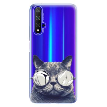 Odolné silikonové pouzdro iSaprio - Crazy Cat 01 - Huawei Honor 20