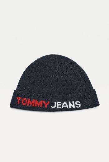 Tommy Hilfiger Tommy Jeans pánská modrá čepice TJM LOGO TAPE SHORT BEANIE