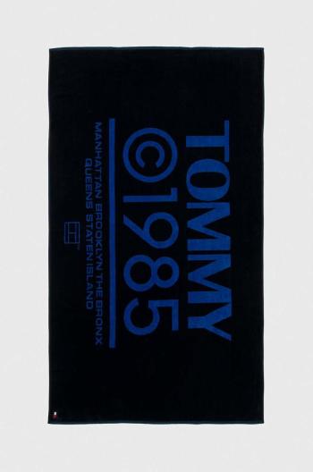 Bavlněný ručník Tommy Jeans tmavomodrá barva, UU0UU00090